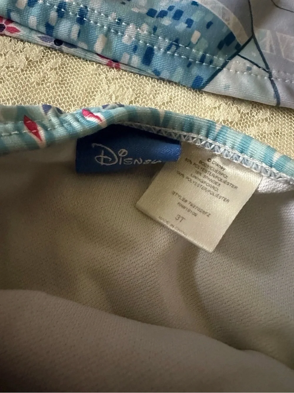 Elsa Two Piece Bathing Suit 3T Pre Owned